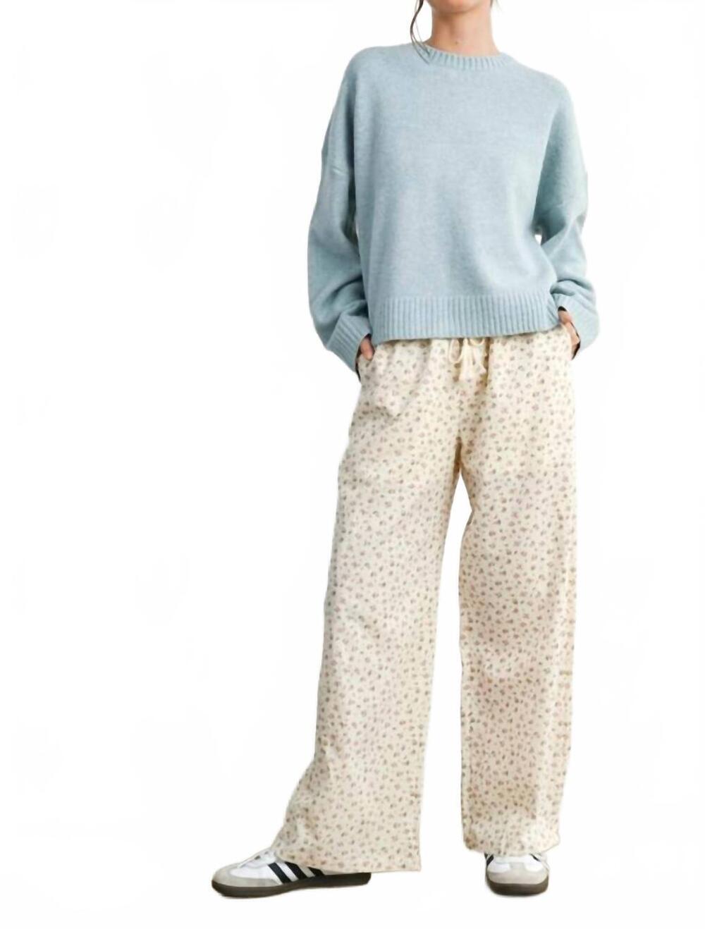 NEW BUTTERMELON bow tied sweater in blue